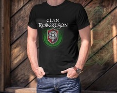 Scottish Clan Robertson Surname Scotland Tartan and Clan Badge