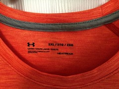 Under Armour Loose Fit Heat Gear Active Wear Tech Tee Shirt Size 2XL Moist Wick