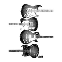 E2K Electric guitars collection Unisex T-Shirt guitar rock music musician rocker