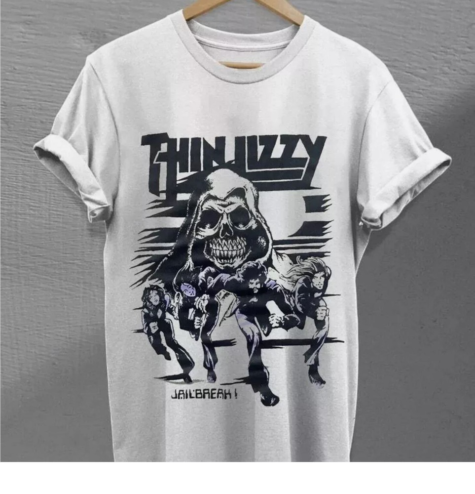Vintage Thin Lizzy Jailbreak Reaper Rock T-Shirt