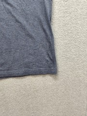 H&M Men Shirt L Gray Crew Neck Short Sleeve Flat Front Stretch Pullover Tee