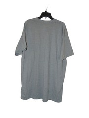 Hanes Tagless T Shirt Mens 2XL Gray Preshrunk Cotton Blend Short Sleeve