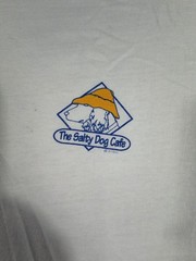Vintage Salty Dog Cafe T Shirt Mens L Blue South Beach Hilton Head Destination