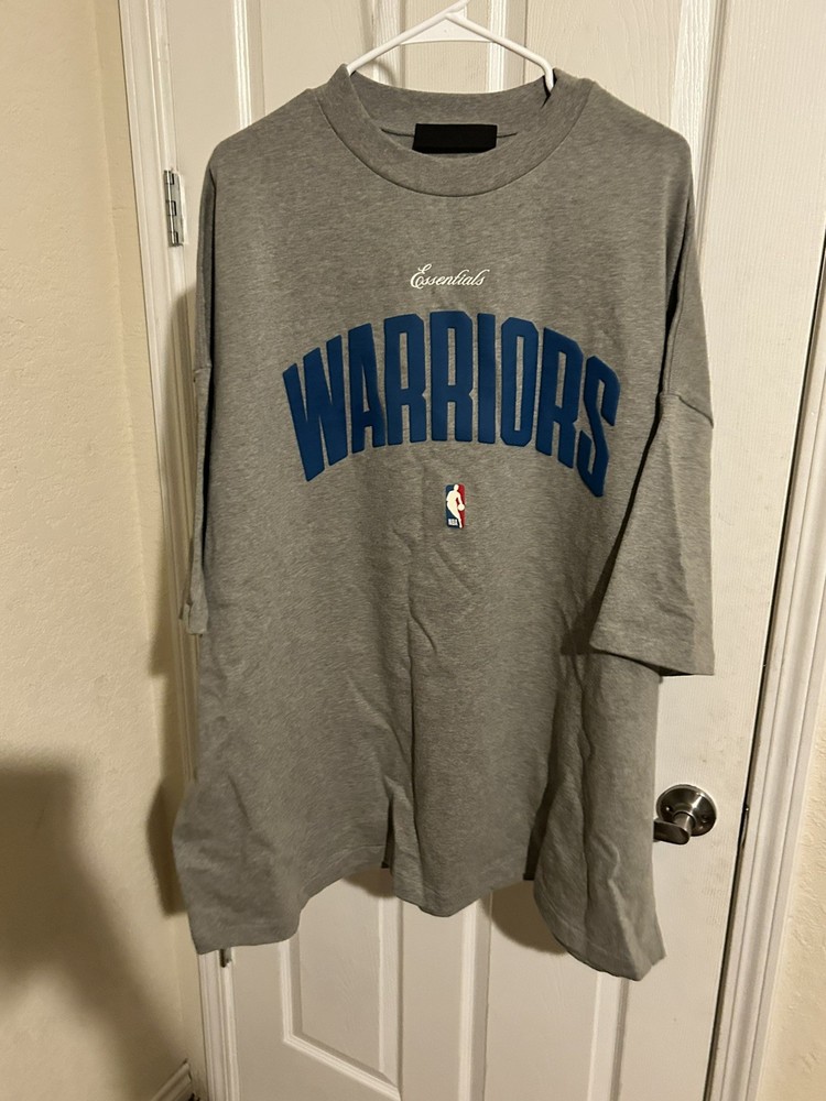 Essentials FOG x Golden State Warriors, Mens XL, Concrete Heather color