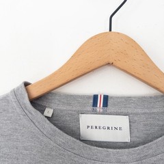 Peregrine Graphic T-Shirt Size L Grey Marl Short Sleeve Classic
