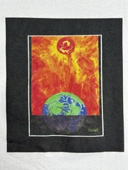 Vintage 80s Hanes 50/50 Global Warming Earth Climate Change T-Shirt Men’s Large