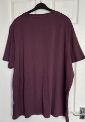 NEW M&S Mens Dusted Plum Regular Fit Cotton Rich Crew Neck T-Shirt Size 4XL