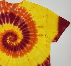 Gildan Handmade Tie Dye Unisex T-Shirt Size XL Multicolor Swirl Design Tee NEW