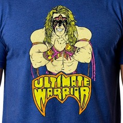 WWE Legends Ultimate Warrior Men’s Blue T-shirt – NWT