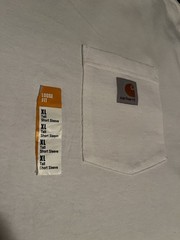 Carhartt K87-M Men’s Heavyweight Pocket T-Shirt White XL Tall Crew Neck