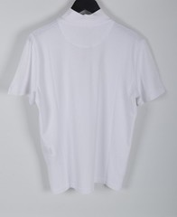 Men’s Prada White Zip-Up Polo Shirt L Short Sleeve