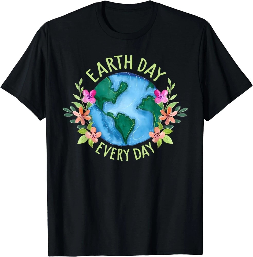 Earth Day Everyday Retro Environmental T Shirt Women Earth Day Gift Unisex Tee