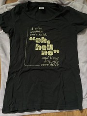 Cherry Loom Extra Small U-Neck Shirt with Humor Graphic