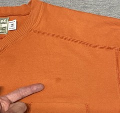 Vintage JNCO Jeans Shirt Pocket T Adult One Size Orange USA Made Mens XL 90s Y2K
