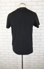 BMW M Motorsport Textured Logo T-Shirt Mens M 42″ Chest Tonal Black READ