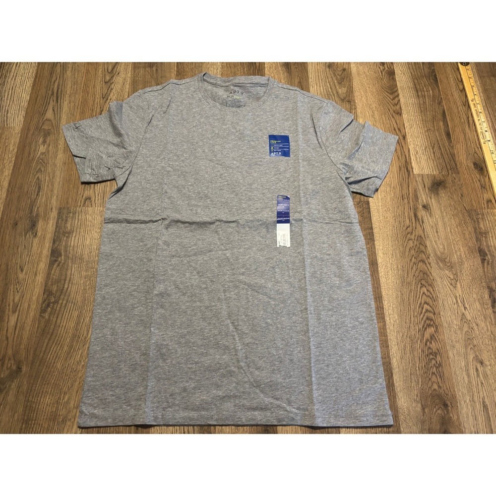 Apt 9 Premier Flex T Shirt Mens Size M Grey Adult Short Sleeve Crew Neck New