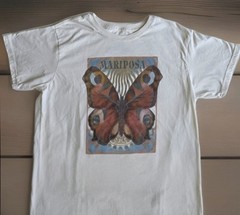Mighty Fine White Butterfly T Shirt Womens Bohemian Cottagecore Graphic Tee