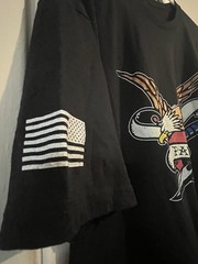 Grunt Style Patriot Eagle Men’s 2XL Black Graphic T-shirt