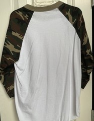 Shaka Active Men’s 100% Cotton White Camouflage T-Shirt Brand New Size Large