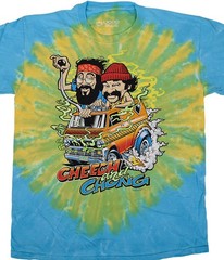 C&C Hot Rod Tie-Dye T-Shirt Liquid Blue