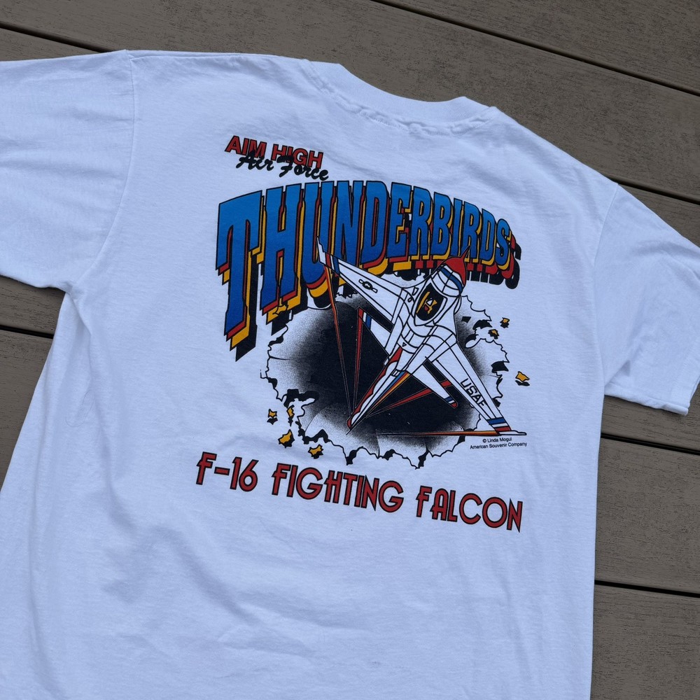 Vintage 90s USAF Thunderbirds Single Stitch T-Shirt Men’s Large Made in USA