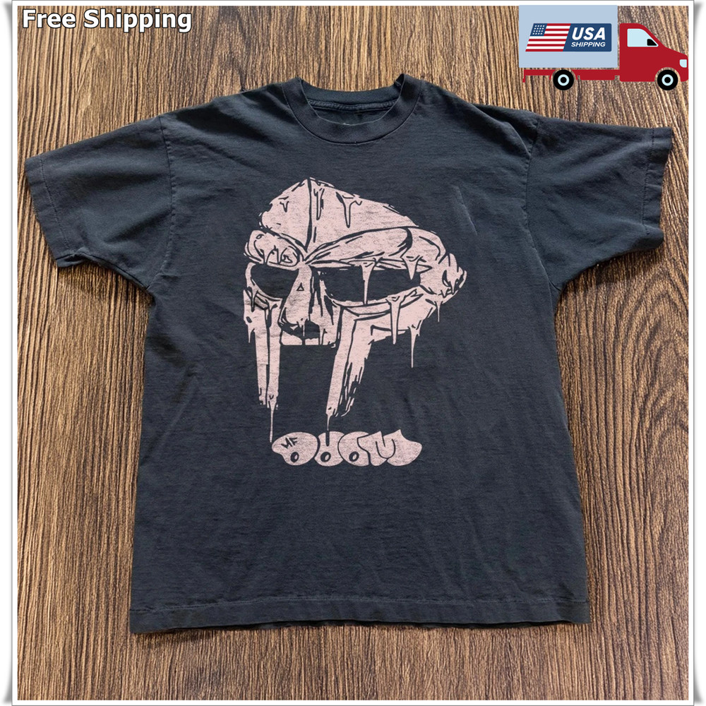 HOT! Mf Doom Mask Vintage Unisex Black T-shirt Size S-5XL