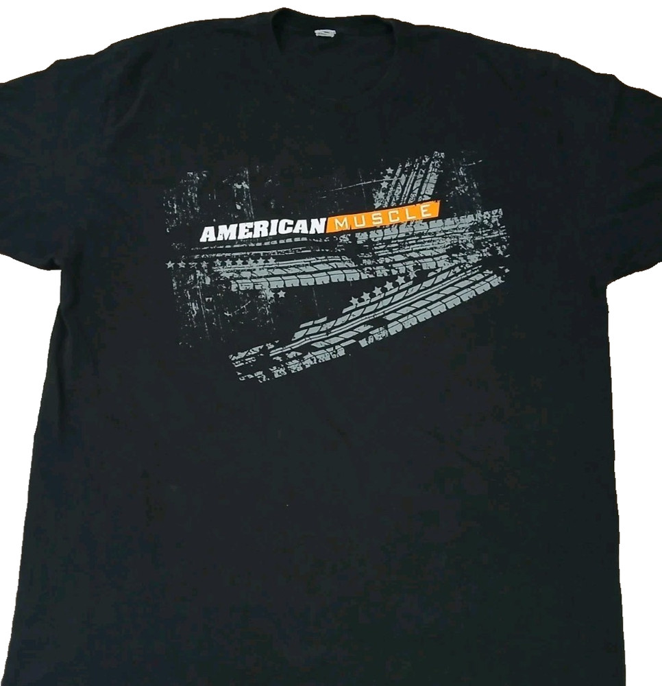 American Muscle T-shirt Men’s Size XL Trucks Cars Shirt Double Sided