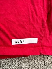 Vans Shirt Mens Large Red Blue Hawaiian Maui Sunset Palm Island Casual FLAW