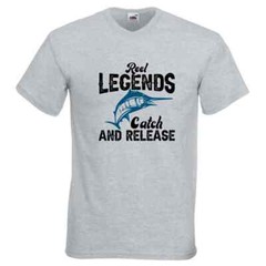 Fishing Reel Legends Release Humour Novelty T Shirt Various Colours And Sizes