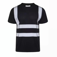 Hi Viz Visibility T Shirt Safety Work High Vis Two Tone Short Sleeve Crew Neck