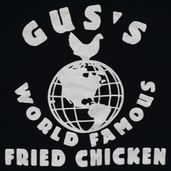 GUS’S FRIED CHICKEN T SHIRT TEE BIRMINGHAM AL ALABAMA BLACK WHITE MENS SIZE XL