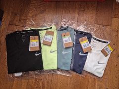 NIKE DRI-FIT MILER UV MENS T-SHIRT FITNESS TRAINING GYM SHORT SLEEVE RUNNING TOP