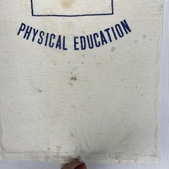 Vintage School Athletics Shirt White Dakota Adventist Academy Ringer PE Tee