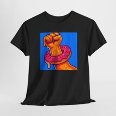 Gay Men’s Donut Fist Tee, LGBTQ Pride Shirt, LGBT Rainbow Apparel, Unisex