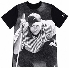Nike Golf Tiger Woods Poster T-Shirt Black DQ8129-010 Men Size Small S