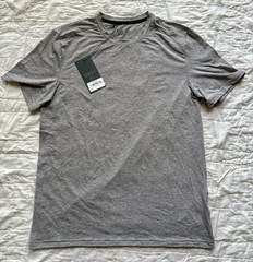 VRST Men’s Small Core Tee HEATHER GRAY, Moisture Wicking, Anti-Odor NEW w/ Tags