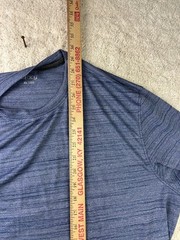 bcg Men’s T-Shirt XL Blue Heather Polyester Crew Neck