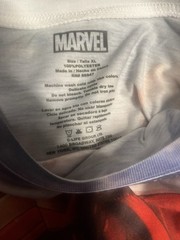 Marvel Captain America & Iron Man Graphic Print Tee XL Polyester Crew Neck