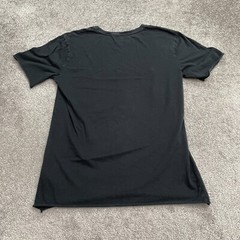 Standard/Cloth Basic T-Shirt Mens Medium Black Crew Neck Short Sleeve Casual Tee