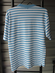 OG Vintage GAP Blue Striped Oversized Pocket T-Shirt Mens XS