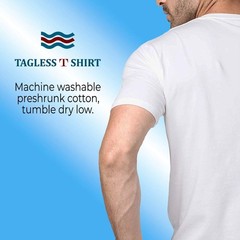 SOCKS’NBULK 36 Pack Mens Cotton Crew Neck Short Sleeve T-Shirts White(MEDIUM)