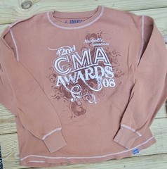 Vintage 42nd Country Music Awards ’08 Long Sleeve Shirt XL 100% Cotton