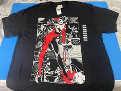 DC COMICS HARLEY QUINN BLACK MENS T-SHIRT SIZE LARGE NWT.