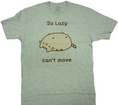Pusheen The Cat So Lazy Can’t Move Adult T-Shirt – Grumpy Cat Pet Lovers Gift