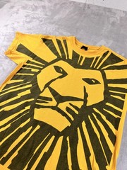 Disney Lion King Broadway Shirt Mens Large Yellow Graphic Tee Haiti Cotton