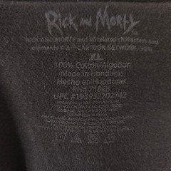 Rick And Morty T Shirt Mens Size XL Black Adult Swim Cartoon Network