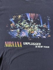 Nirvana Kurt Cobain MtV Unplugged Set men’s tshirt in black sz M