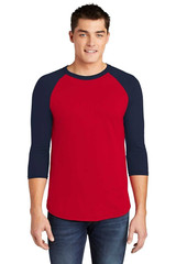 3 Packs Men’s 3/4 Sleeve Crew Neck Raglan Jersey Baseball Tee Shirts Size Small