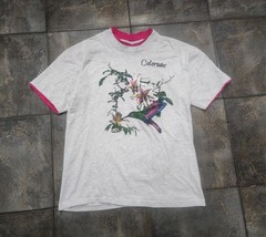 Vintage 90s Signal Sports Men’s Large Hummingbird Nature Colorado T Shirt