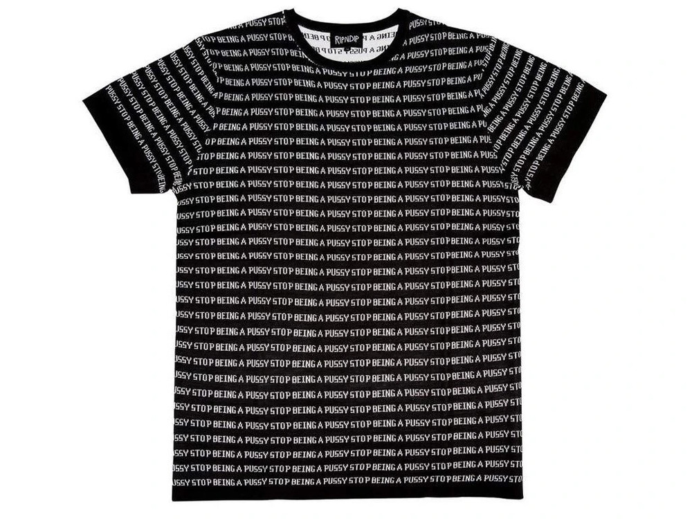 RIPNDIP S.B.A.P Jacquard Knit Tee – Black/White – New – SALE WAS £35!